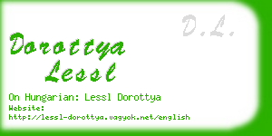 dorottya lessl business card